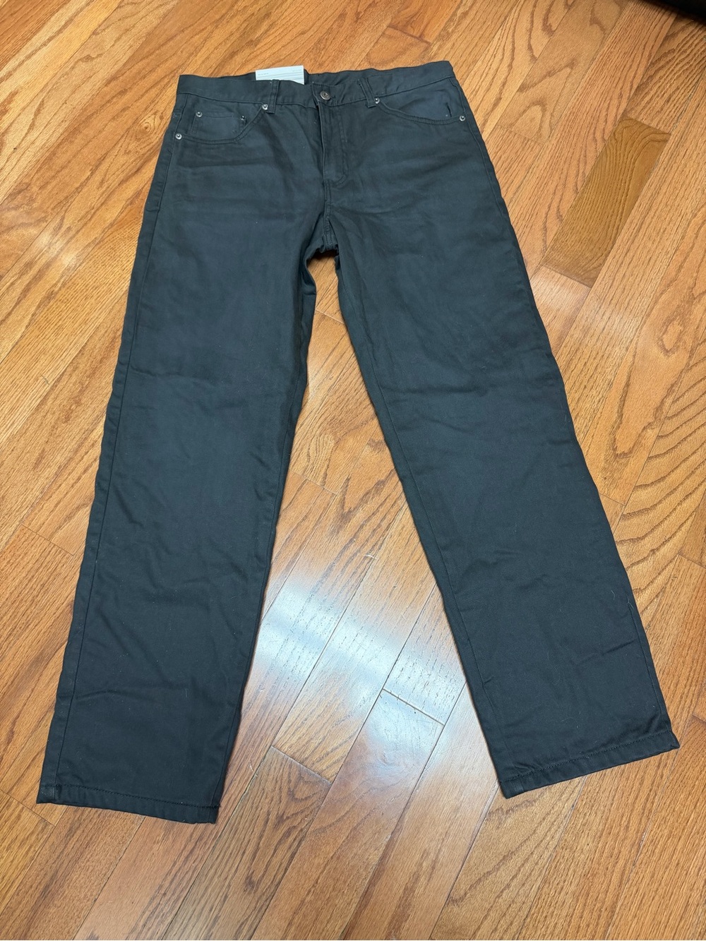 Adventuridge Mens Black Flannel Lined Straight Jeans Sz 36x32 (actual 36x30) NWT